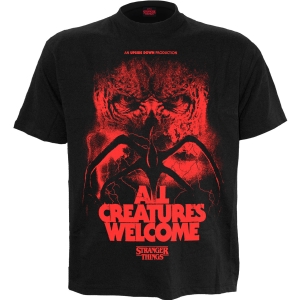 Stranger Things - All Creatures Welcome - T-Shirt in the group MERCHANDISE / T-shirt / Nyheter / Film-Musikal at Bengans Skivbutik AB (5665976r)