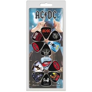 Ac/Dc - Album Covers 12-Pack Plectrum Pack in the group MERCHANDISE / Merch / Kommande / Hårdrock at Bengans Skivbutik AB (5667671)
