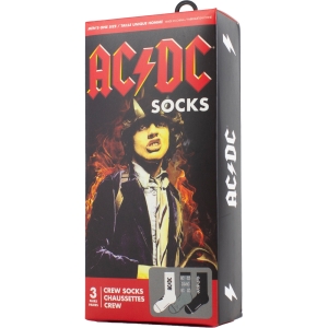 Ac/Dc - Logos Gift Box Uni 3-Pack Socks in the group MERCHANDISE / Strumpor /  /  at Bengans Skivbutik AB (5667676)