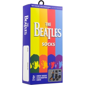 The Beatles - Beatles Gift Box Uni 3-Pack Socks in the group MERCHANDISE / Strumpor /  /  at Bengans Skivbutik AB (5667686)