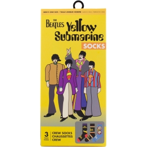 The Beatles - Yellow Sub Gift Box Uni 3-Pack Socks in the group MERCHANDISE / Strumpor /  /  at Bengans Skivbutik AB (5667696)
