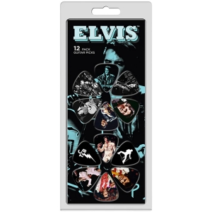 Elvis Presley - Faces 12-Pack Plectrum Pack in the group MERCHANDISE / Merch / Kommande / Pop-Rock at Bengans Skivbutik AB (5667718)