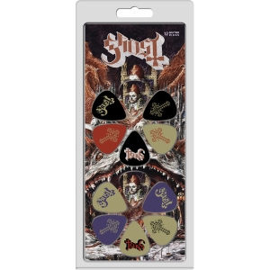 Ghost - Logos 12-Pack Plectrum Pack in the group MERCHANDISE / Merch / Kommande / Hårdrock at Bengans Skivbutik AB (5667729)