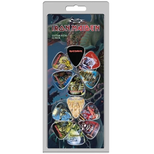Iron Maiden - Album Covers 12-Pack Plectrum Pack in the group MERCHANDISE / Merch / Kommande / Hårdrock at Bengans Skivbutik AB (5667740)