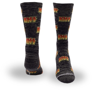 Kiss   - Allover Logo Uni Bl Socks in the group MERCHANDISE / Strumpor /  /  at Bengans Skivbutik AB (5667748)