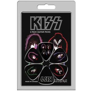 Kiss   - Faces Covers 6-Pack Plectrum Pack in the group MERCHANDISE / Merch / Kommande / Hårdrock at Bengans Skivbutik AB (5667749)