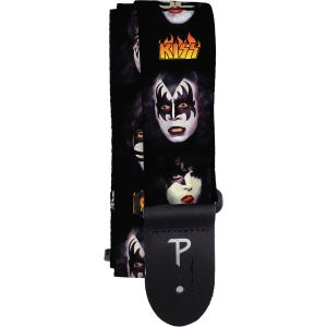 Kiss - Faces Guitar Strap in the group MERCHANDISE / Merch / Kommande / Hårdrock at Bengans Skivbutik AB (5667751)