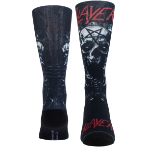 Slayer - Skulls & Pentagram Sublimation Uni Bl Socks in the group MERCHANDISE / Strumpor / / at Bengans Skivbutik AB (5667784)