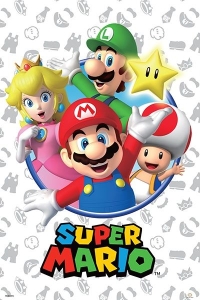 Game Poster - Super Mario - Greetings 91,5 x 61 cm in the group MERCHANDISE / Poster /  /  at Bengans Skivbutik AB (5668426)