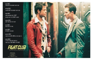 Movie Poster - Rules Of Fight Club (91,5 X 61 Cm) in the group MERCHANDISE / Poster / Soundtrack at Bengans Skivbutik AB (5668454)