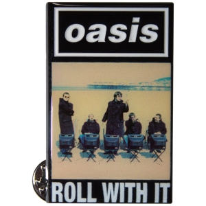 Oasis - Roll With It Single Pin Badge in the group MERCHANDISE / Pin-Button Badge /  /  at Bengans Skivbutik AB (5668613)