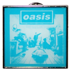 Oasis - Definitely Maybe Blue Tone Pin Badge in the group MERCHANDISE / Pin-Button Badge / / at Bengans Skivbutik AB (5668617)