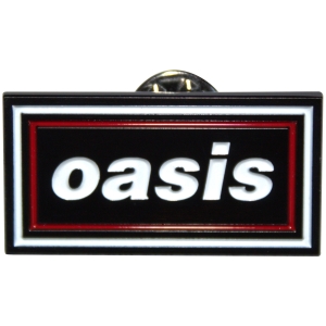 Oasis - Decca Logo Red & Navy Retro Pin Badge in the group MERCHANDISE / Pin-Button Badge /  /  at Bengans Skivbutik AB (5668621)