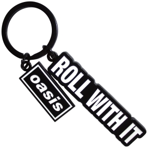 Oasis - Roll With It Decca Logo Charm Keychain in the group MERCHANDISE / Keyring / / at Bengans Skivbutik AB (5668629)