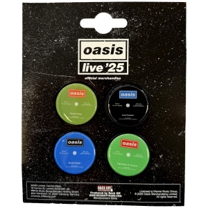 Oasis - Single Discs 4-Piece Magnet Set in the group MERCHANDISE / Magnet /  /  at Bengans Skivbutik AB (5668642)