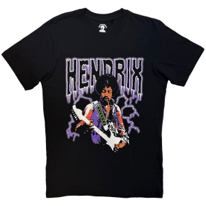 Jimi Hendrix - Lightning Uni Bl T-Shirt in the group MERCHANDISE / T-shirt / Nyheter / Pop-Rock at Bengans Skivbutik AB (5668652r)