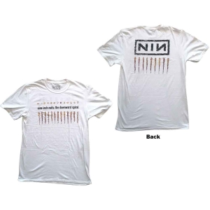 Nine Inch Nails - Downward Spiral Uni Wht T-Shirt in the group MERCHANDISE / T-shirt / Pop-Rock at Bengans Skivbutik AB (5668817r)