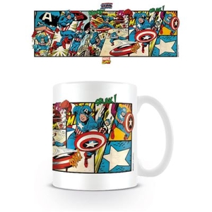 Marvel - Marvel Comics (Captain America Panels) Mug in the group MERCHANDISE / Mug / Soundtrack at Bengans Skivbutik AB (5669260)
