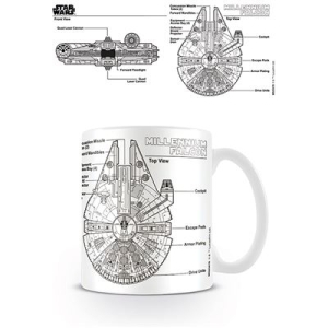 Star Wars - Star Wars (Millennium Falcon Sketch) Mug in the group MERCHANDISE / Mug / Soundtrack at Bengans Skivbutik AB (5669268)