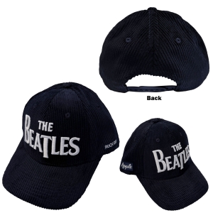 The Beatles - Drop T Logo & Apple Corduroy Navy Baseball Cap in the group MERCHANDISE / Cap /  /  at Bengans Skivbutik AB (5671081)