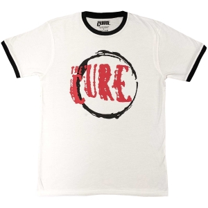 The Cure - Circle Logo Ringer Uni Wht T-Shirt in the group MERCHANDISE / T-shirt / Kommande / Pop-Rock at Bengans Skivbutik AB (5671145r)