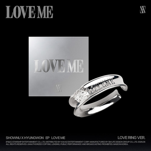 Shownu X Hyungwon - Ep Love Me (Love Ring Ver.) in the group MERCHANDISE / Merch+Code / Kommande / K-Pop at Bengans Skivbutik AB (5673311)