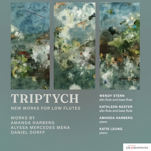 Harberg Amanda Leung Katie Nest - Triptych - New Works For Low Flutes in the group CD / Bestsellers at Bengans Skivbutik AB (5673564)
