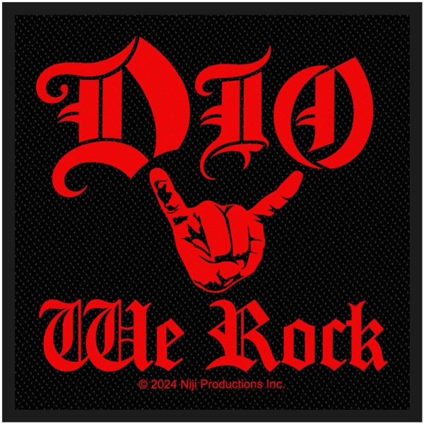 Dio - We Rock Standard Patch in the group MERCHANDISE / Patch / / at Bengans Skivbutik AB (5673983)