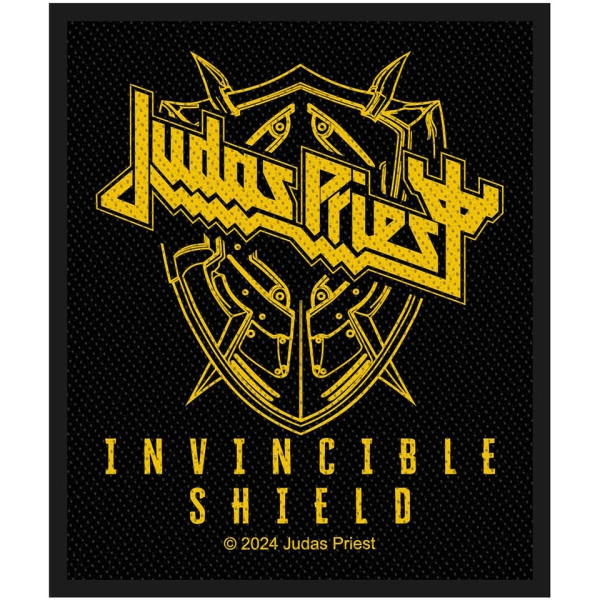 Judas Priest - Invincible Shield Standard Patch in the group MERCHANDISE / Patch /  /  at Bengans Skivbutik AB (5673984)