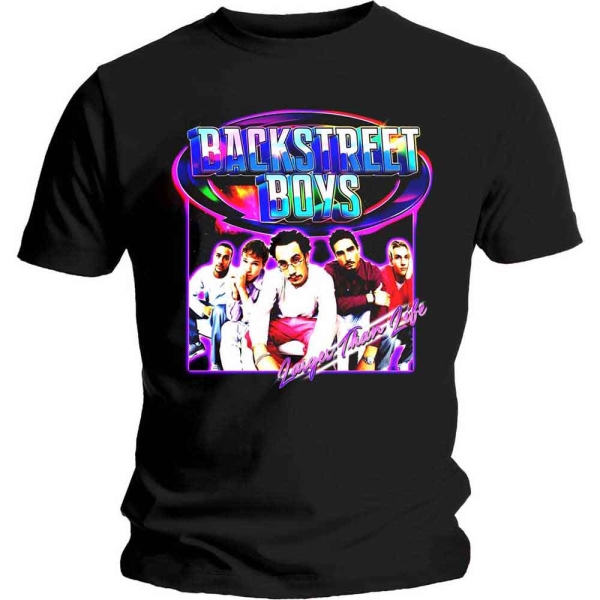 Backstreet Boys - Larger Than Life Uni Bl T-Shirt in the group MERCHANDISE / T-shirt / Nyheter / Pop-Rock at Bengans Skivbutik AB (5673994r)
