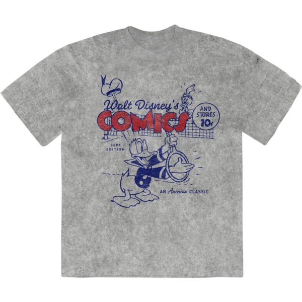 Disney - Donald An American Classic Stone Wash Uni Grey T-Shirt in the group MERCHANDISE / T-shirt / Nyheter / Film-Musikal at Bengans Skivbutik AB (5673996r)