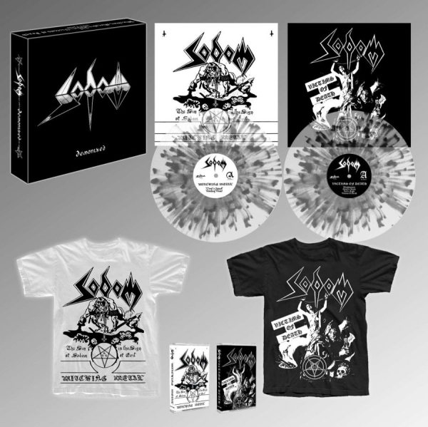 Sodom - Demonized (2 Lp Splatter Vinyl, Mc, in the group VINYL / Upcoming releases / Hårdrock at Bengans Skivbutik AB (5674110)