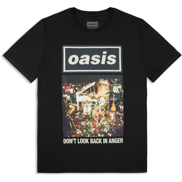 Oasis - Don't Look Back In Anger Single Cover Uni Bl T-Shirt in the group MERCHANDISE / T-shirt / Nyheter / Pop-Rock at Bengans Skivbutik AB (5674549r)