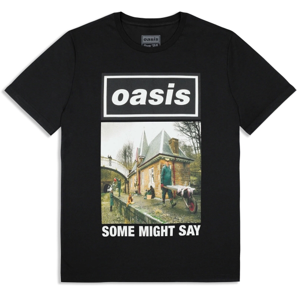 Oasis - Some Might Say Single Cover Bl T-Shirt in the group MERCHANDISE / T-shirt / Nyheter / Pop-Rock at Bengans Skivbutik AB (5674554r)