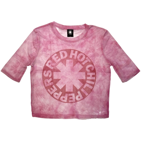 Red Hot Chili Peppers - Asterisk Circle Lady Pink Mesh Crop T-Shirt in the group MERCHANDISE / T-shirt / Nyheter / Pop-Rock at Bengans Skivbutik AB (5674581r)