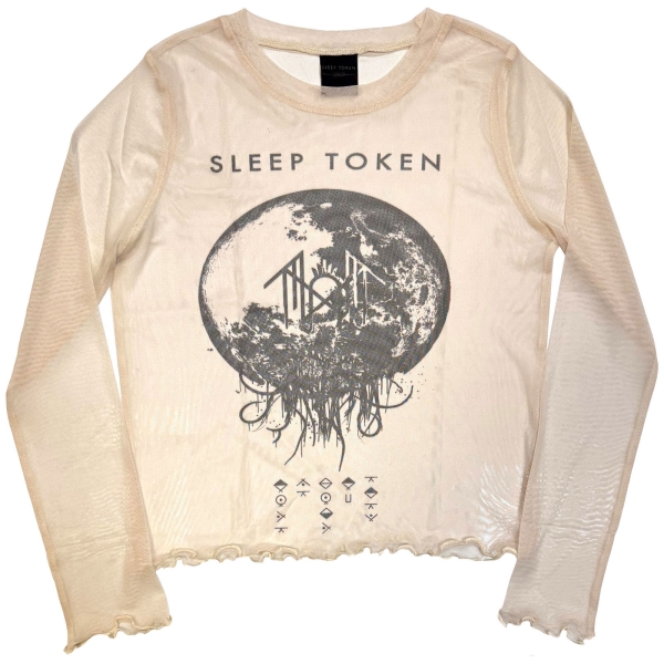 Sleep Token - Take Me Back To Eden Lady Natrl Mesh Crop T-Shirt in the group MERCHANDISE / T-shirt / Nyheter / Hårdrock at Bengans Skivbutik AB (5674589r)