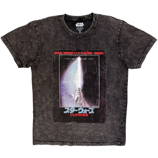 Star Wars - Rotj Japanese Poster Stone Wash Uni Char T-Shirt in the group MERCHANDISE / T-shirt / Nyheter / Film-Musikal at Bengans Skivbutik AB (5674601r)