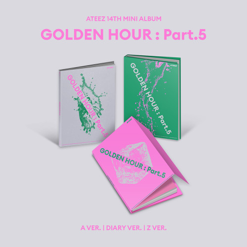 Ateez - Golden Hour : Part 5 (Random Ver.) + Photocard in the group CD / Upcoming releases / K-Pop at Bengans Skivbutik AB (5675063)