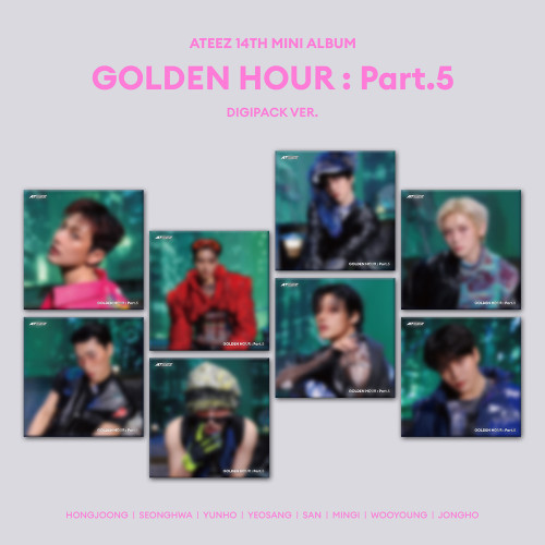 Ateez - Golden Hour : Part 5 (Digipack Ver.) (Random Ver.) + Photocard in the group CD / Upcoming releases / K-Pop at Bengans Skivbutik AB (5675064)