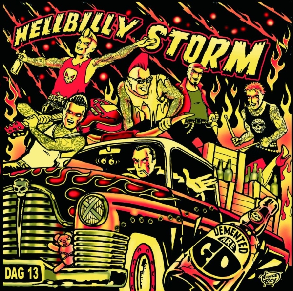 Demented Are Go - Hellbilly Storm (Bone Vinyl Lp) in the group OUR PICKS / Friday Releases / 2026-07-03 at Bengans Skivbutik AB (5675250)