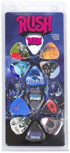 Rush - Guitar Picks (12 Pack) in the group MERCHANDISE / Merch / Hårdrock at Bengans Skivbutik AB (5675513)
