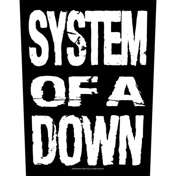 System Of A Down - Back Patch: Stacked Logo in the group MERCHANDISE / Patch / / at Bengans Skivbutik AB (5676453)