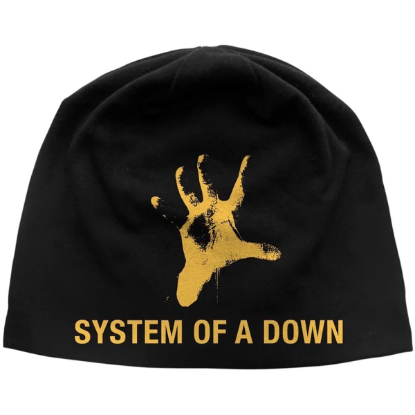 System Of A Down - Unisex Beanie Hat: Hand Jd Print (Black) in the group MERCHANDISE / Merch / Kommande / Hårdrock at Bengans Skivbutik AB (5676477)