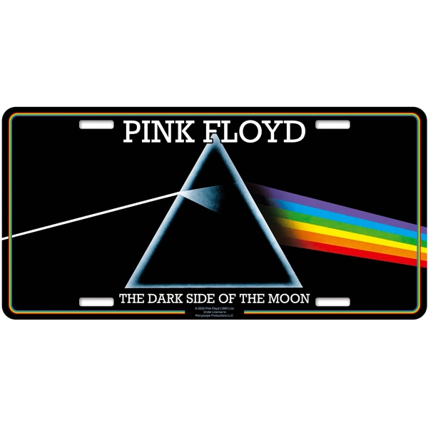 Pink Floyd - Number Plate: Dark Side Of The Moon in the group MERCHANDISE / Merch / Kommande / Pop-Rock at Bengans Skivbutik AB (5676494)