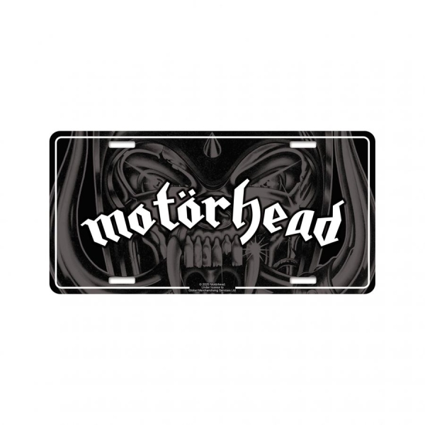 Motorhead - Number Logo (30,5 X 15 Cm) in the group MERCH / Collectibles / License plates at Bengans Skivbutik AB (5676496)