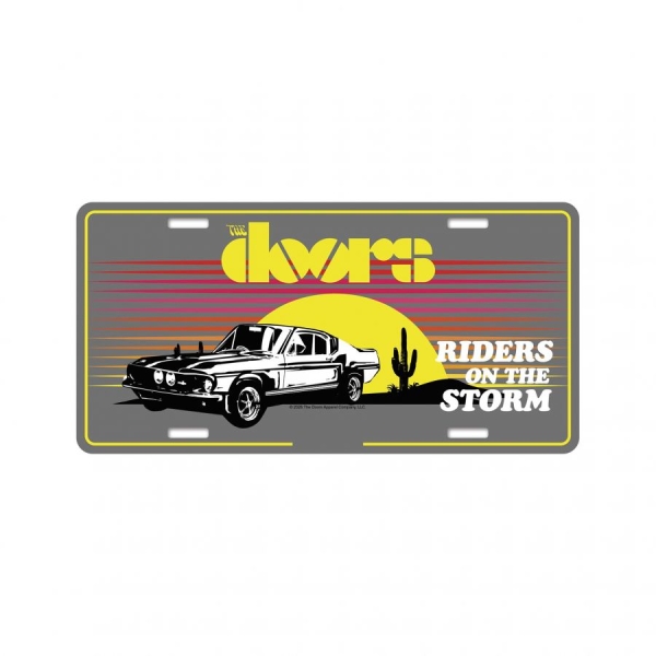 Doors The - Number Plate Riders On The Storm (3 in the group MERCH / Collectibles / License plates at Bengans Skivbutik AB (5676497)