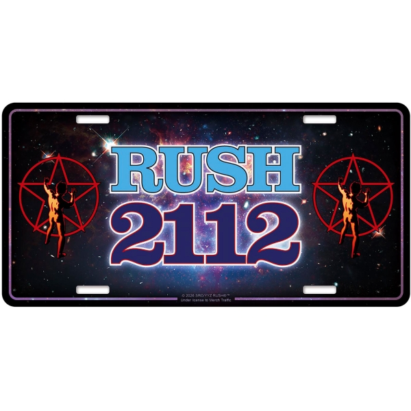 Rush - Number Plate: 2112 in the group MERCHANDISE / Merch / Kommande / Hårdrock at Bengans Skivbutik AB (5676507)