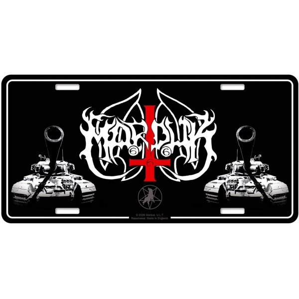 Marduk - Number Plate: Panzer Division in the group MERCHANDISE / Merch / Kommande / Hårdrock at Bengans Skivbutik AB (5676512)