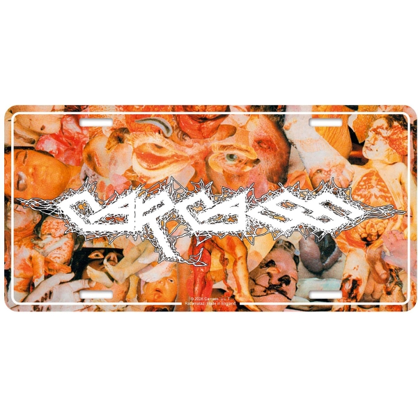 Carcass - Number Plate: Reek Of Putrefaction in the group MERCHANDISE / Merch / Kommande / Hårdrock at Bengans Skivbutik AB (5676516)