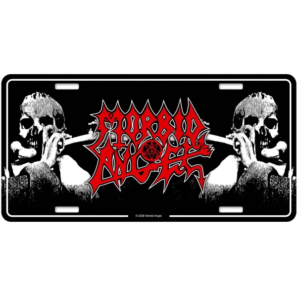 Morbid Angel - Number Plate: Leading The Rats in the group MERCHANDISE / Merch / Kommande / Hårdrock at Bengans Skivbutik AB (5676521)